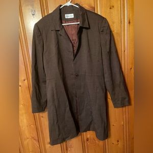 Size Large Womens Madison Studio  heavy coat zips up half way in front